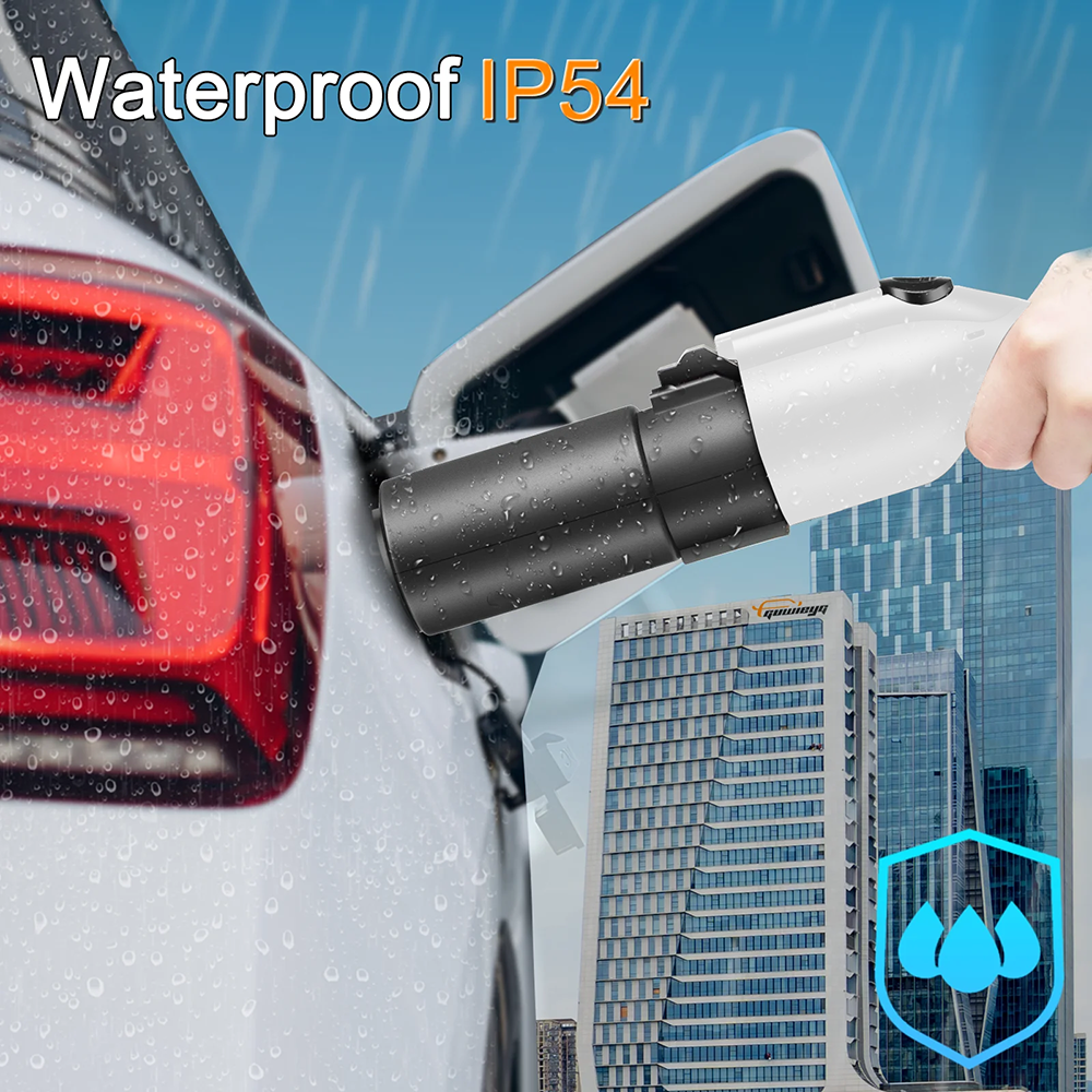 Adaptador de cargador EV tipo 1 a GBT de 32 A, conector hembra tipo 1 a conector macho GBT para vehículos eléctricos de marca china.