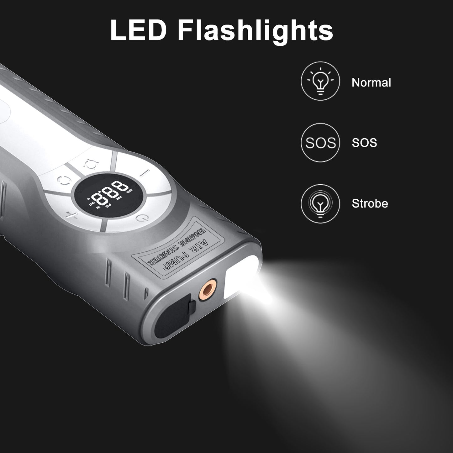 GKFLY 4000A Car Jump Starter with Air Compressor