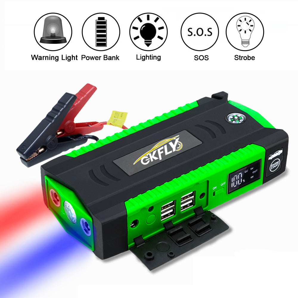 GKFLY 3000A Car Jump Starter Portable Power Bank Emergency Car Battery Booster Starting Device For Cars
