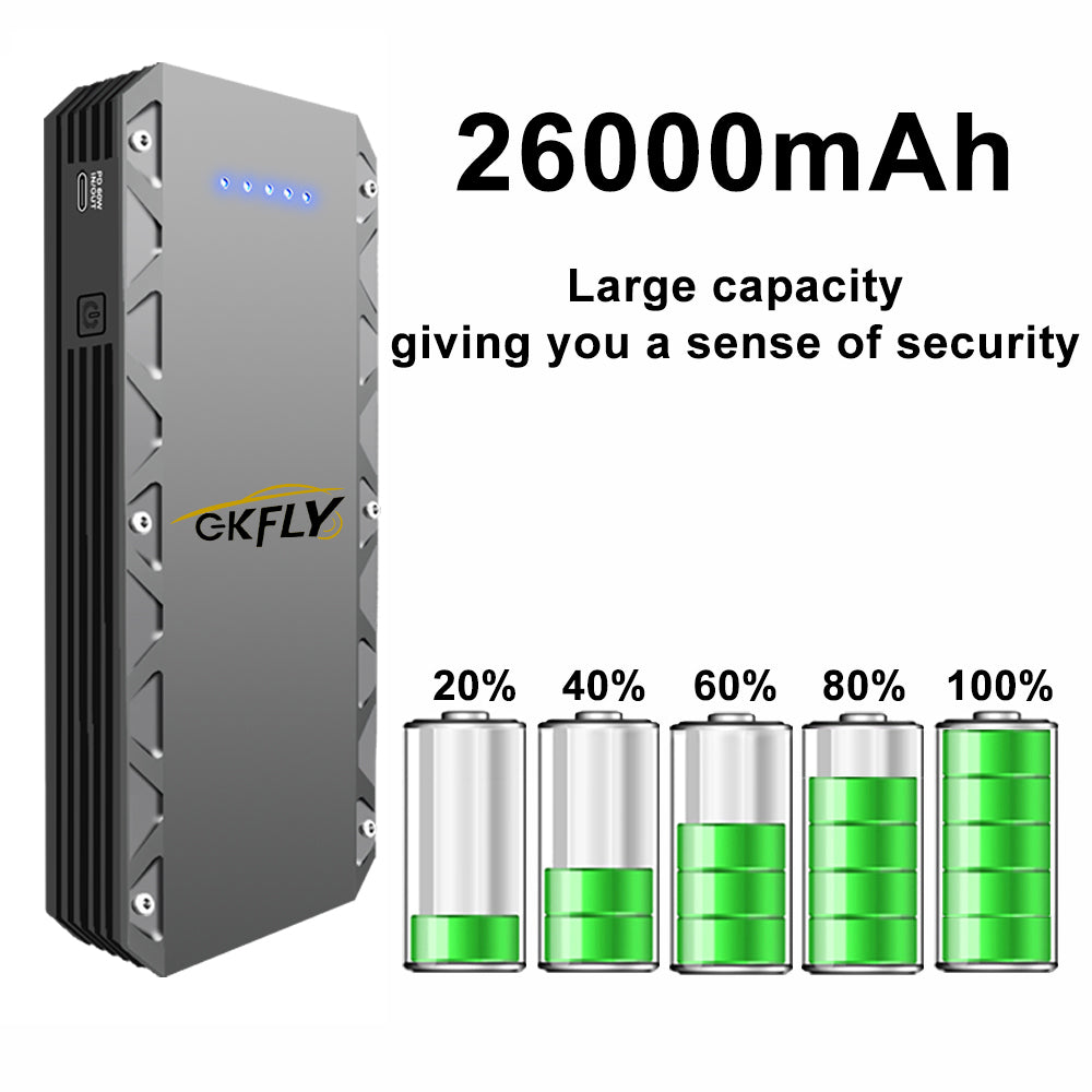 GKFLY XME Series Car Jump Starter 6000A/4000A/3000A 12V Starting Device Power Bank Car Battery Booster Charger ForPetrol Diesel Car Starter