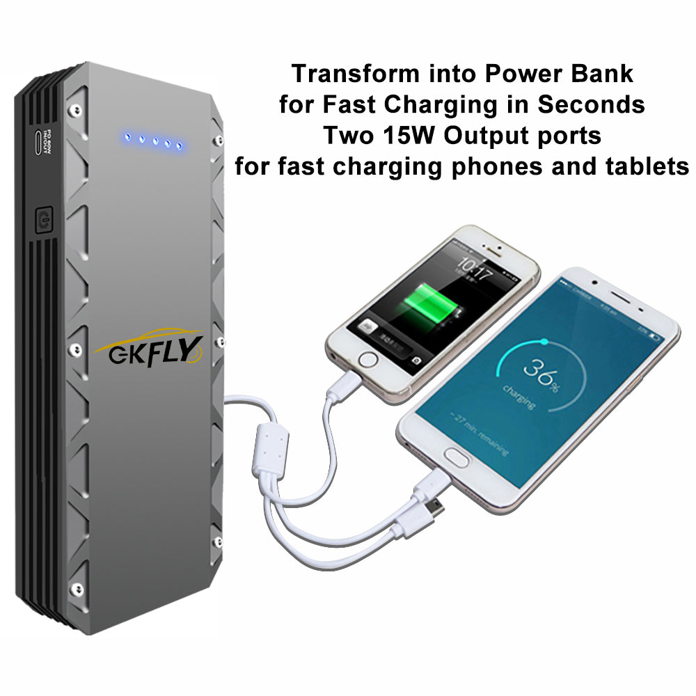GKFLY XME Series Car Jump Starter 6000A/4000A/3000A 12V Starting Device Power Bank Car Battery Booster Charger ForPetrol Diesel Car Starter