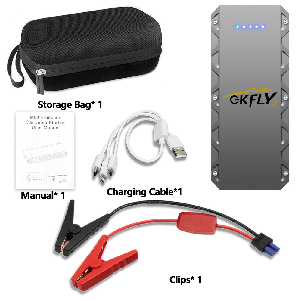 GKFLY XMEMAX 6000A Car Jump Starter Emergency Rescue Power Supply