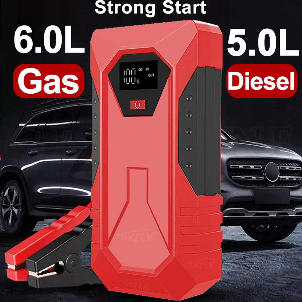 GKFLY M43 Portable Car Jump Starter 18000mAh Power Bank Car Booster Charger 12V Starting Device Petrol Diesel Car Emergency Booster