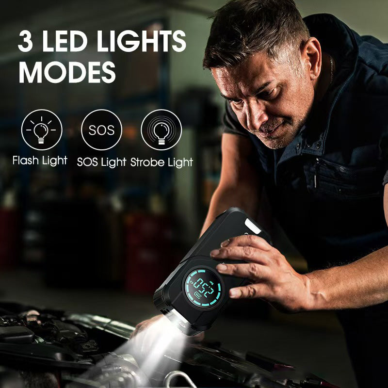 GKFLY 1200A Car Jump Starter Multi-Function Air Compressor