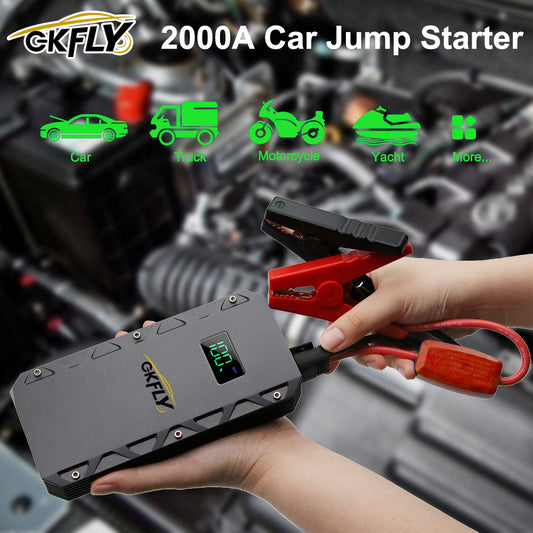 GKFLY Jump Starter Power Bank 4000A Portable Car Battery Starter