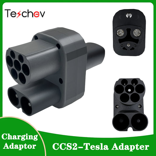 Teschev CCS2 to Tesla EV Charging Adapter 250A CCS2 Combo for Tesla Convertor for Car Charger CCS2 Tesla Adapter
