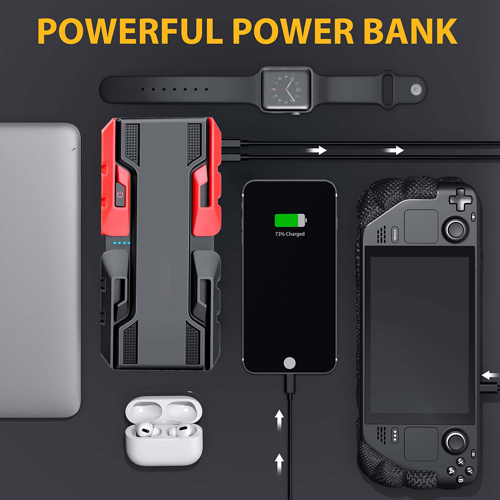 New 1200A Car Jump Starter Portable Power Bank