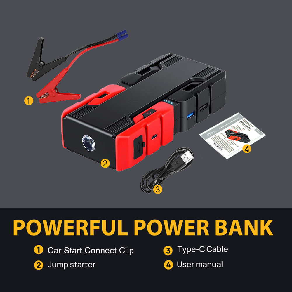 New 1200A Car Jump Starter Portable Power Bank