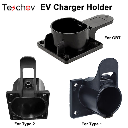 Teschev EV Charger Holder Holster Dock For Electric Vehicle Type1/Type2/GBT Charging Cable Extra Protection Leading Wallbox