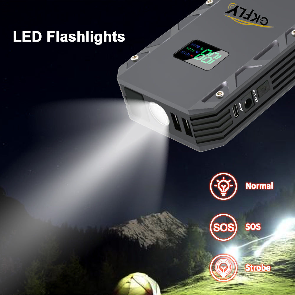GKFLY XME Series Car Jump Starter 6000A/4000A/3000A 12V Starting Device Power Bank Car Battery Booster Charger ForPetrol Diesel Car Starter