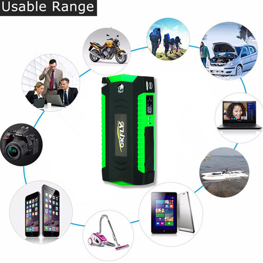 GKFLY 3000A Car Jump Starter Portable Power Bank Emergency Car Battery Booster Starting Device For Cars