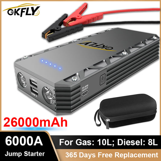 GKFLY XMEMAX 6000A Car Jump Starter Emergency Rescue Power Supply