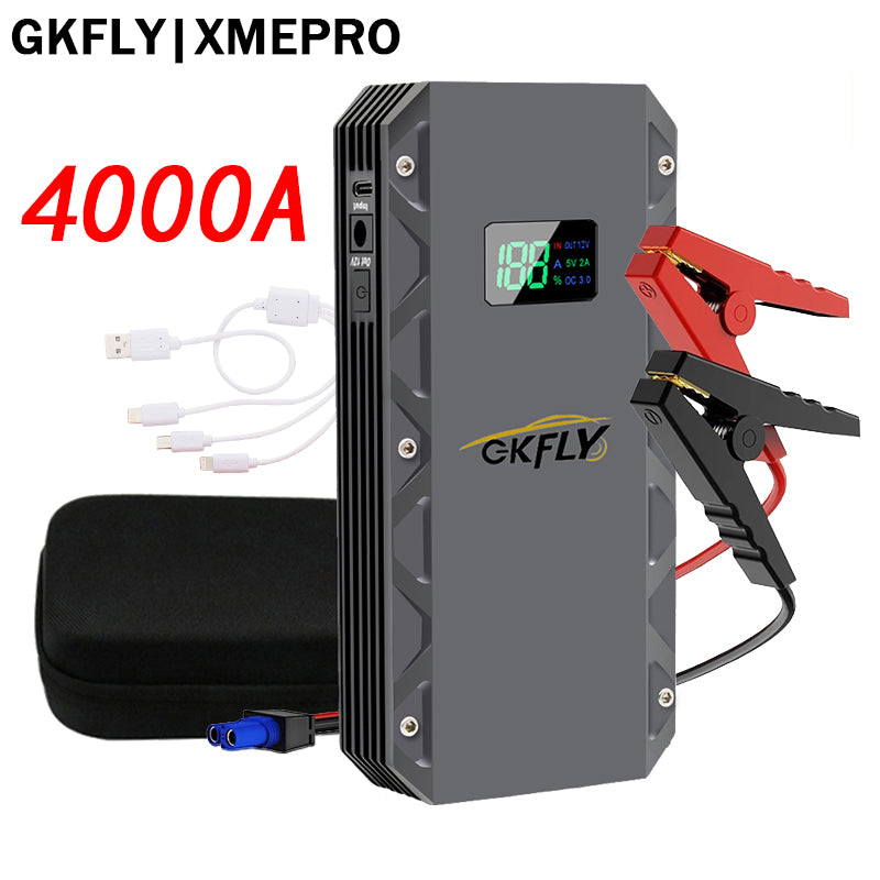 GKFLY XME Series Car Jump Starter 6000A/4000A/3000A 12V Starting Device Power Bank Car Battery Booster Charger ForPetrol Diesel Car Starter