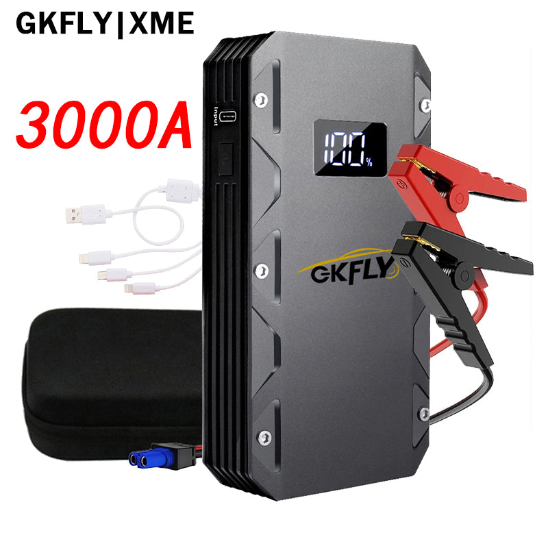 GKFLY XME Series Car Jump Starter 6000A/4000A/3000A 12V Starting Device Power Bank Car Battery Booster Charger ForPetrol Diesel Car Starter