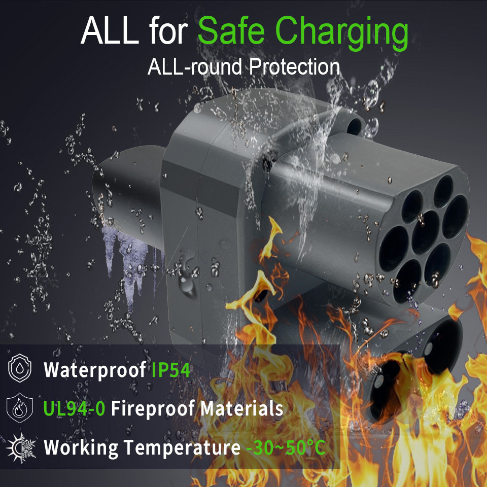 Teschev CCS2 to Tesla EV Charging Adapter 250A CCS2 Combo for Tesla Convertor for Car Charger CCS2 Tesla Adapter