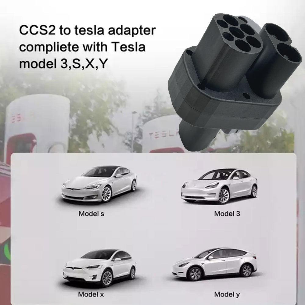 Teschev CCS2 to Tesla EV Charging Adapter 250A CCS2 Combo for Tesla Convertor for Car Charger CCS2 Tesla Adapter